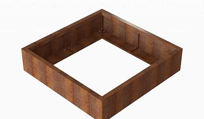 Plantenbak Module+ Corten 120x120x28 cm