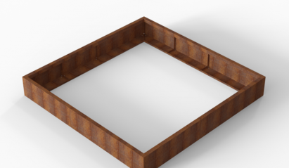 Plantenbak Module+ Corten 210x210x28 cm