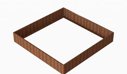 Plantenbak Module+ Corten 360x360x56 cm