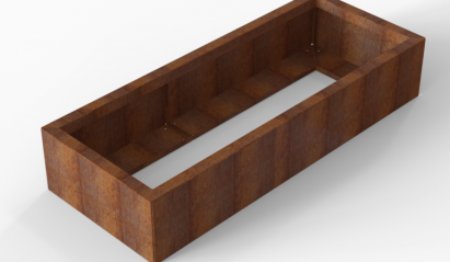 Plantenbak Module+ Corten 150x60x28 cm