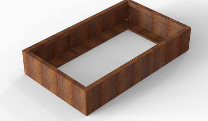 Plantenbak Module+ Corten 150x90x28 cm