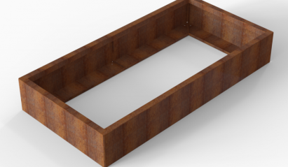 Plantenbak Module+ Corten 180x90x28 cm