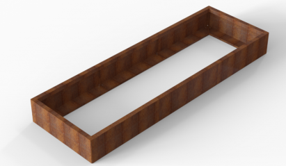 Plantenbak Module+ Corten 270x90x28 cm