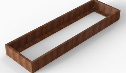 Plantenbak Module+ Corten 300x90x28 cm