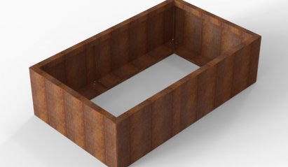 Plantenbak Module+ Corten 150x90x42 cm