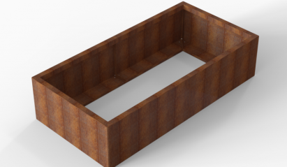 Plantenbak Module+ Corten 180x90x42 cm