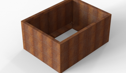 Plantenbak Module+ Corten 120x90x56 cm