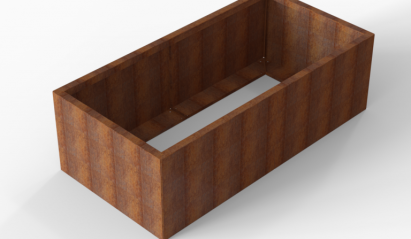 Plantenbak Module+ Corten 180x90x56 cm