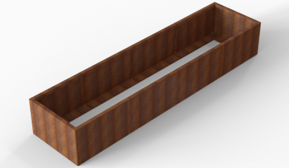Plantenbak Module+ Corten 360x90x56 cm