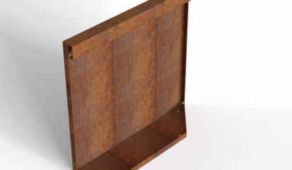 Uitwendig hoekpaneel-L (B) 60x56 cm