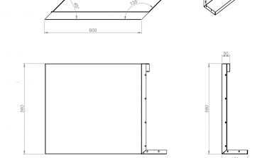 Parallel paneel-R (E) 60x56 cm