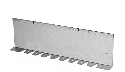 Kantopsluiting Single flex (flg) 300x10 cm Verzinkt