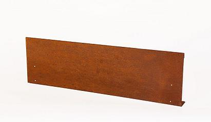 Kantopsluiting Single (flg) 300x10 cm Corten