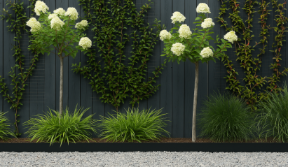 Kantopsluiting Single 300x27.7 cm - Grafietzwart