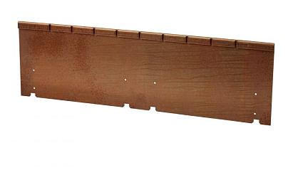 Kantopsluiting Single flex 300x16.5 cm - Corten