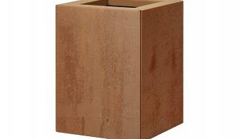 Bloembak vlak - 30x30x40 cm Corten