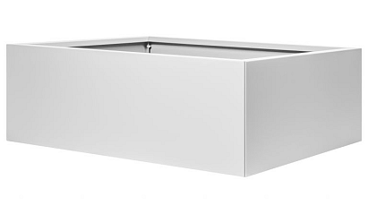 Bloembak vlak - 120x300x40 cm Wit
