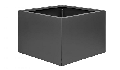 Bloembak vlak - 60x60x40 cm Antraciet
