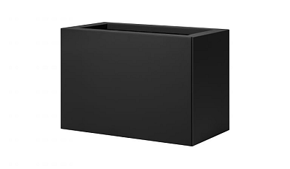 Bloembak vlak - 30x60x40 cm Grafiet zwart