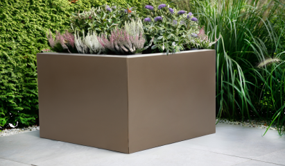 Bloembak vlak - 60x150x40 cm Supra bruin