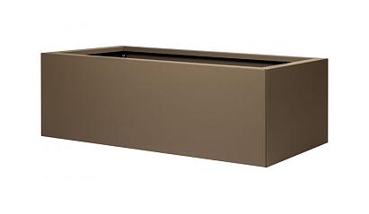 Bloembak vlak - 60x150x40 cm Supra bruin