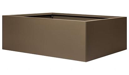 Bloembak vlak - 120x210x40 cm Supra bruin