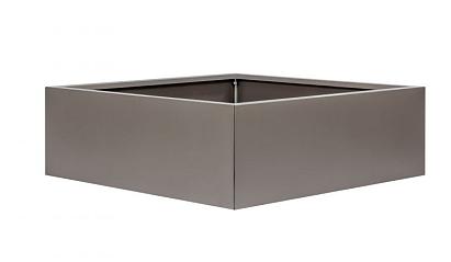 Plantenbak Vlak Taupe 180x180x60 cm