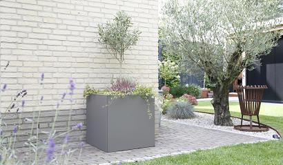Bloembak vlak - 210x210x60 cm Taupe