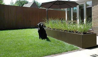 Bloembak vlak - 90x210x60 cm Supra bruin