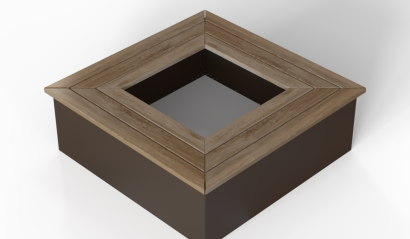 Zitbank - Vierkant 210x210x45.5 cm Douglas