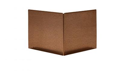 Uitwendige hoek Kantopsluiting Single & Single flex 27.7 cm - Corten