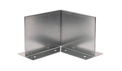 Inwendige hoek Double (flg) 10 cm - Verzinkt
