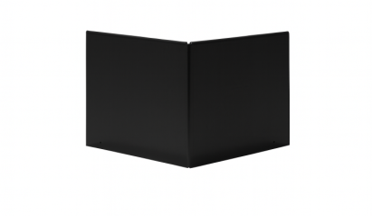 Uitwendige hoek Kantopsluiting Single / Single flex 10 cm - Grafiet zwart