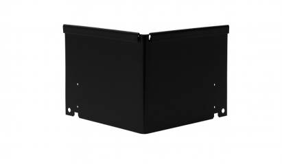 Inwendige hoek Kantopsluiting Single / Single flex 10 cm - Grafiet zwart
