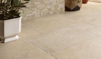 Silken 20MM Beige tegel 100x100x2 cm.