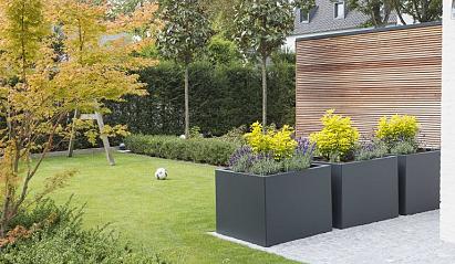 Plantenbak Vlak Antraciet 90x60x80 cm