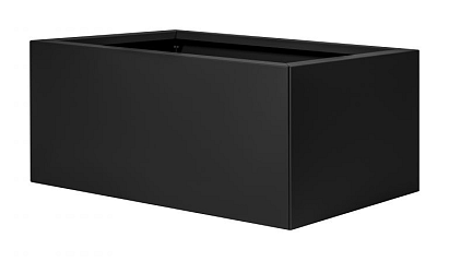 Plantenbak Vlak Grafietzwart 90x60x80 cm