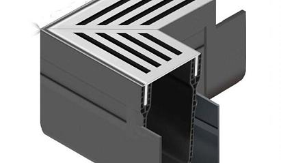 ACO Slim-Line hoekst.incl.blank alu rstr