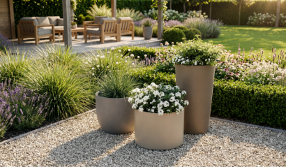 Plantenbak Vita Sepia Beige ø70x53 cm
