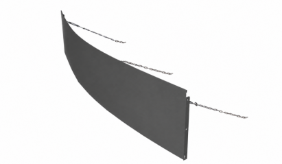 Borderpaneel Flex Antraciet 220x3,5x56 cm incl. toebehoren