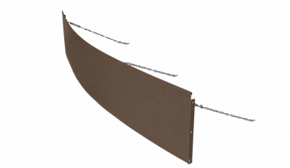 Borderpaneel Flex Supra Bruin 220x3,5x56 cm incl. toebehoren