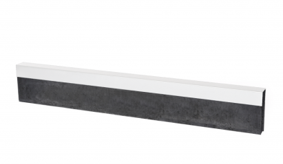U-profiel Wit gelijkzijdig 220 cm - voor opsluitband 6 cm
