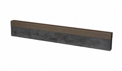 U-profiel Supra Bruin gelijkzijdig 220 cm - voor opsluitband 5 cm