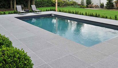 Orient Black tegel gevlamd 50x50x3 cm.