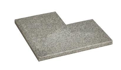 Orient Black strook gevlamd 30 cm breed hoekstuk 50/30x3 cm.