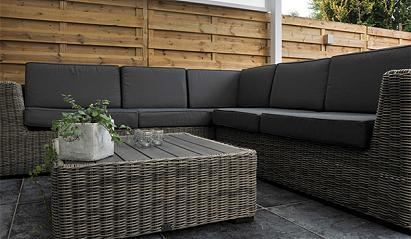 Pacific Black tegel antic finish 80x80x3 cm.