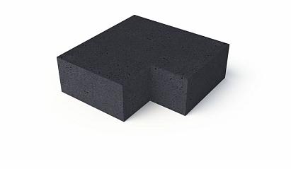SCHELLEVIS ® OUD HOLL. TRAP HOEKSTUK 90° (40/20) BINNEN CARBON 60X60 CM