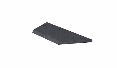 SCHELLEVIS ® OUD HOLL. ZWEMBADRAND HOEK LINKS (100/60X40X5 CM) ANTRACIET