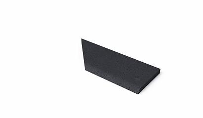 SCHELLEVIS ® OUD HOLL. ZWEMBADRAND HOEK RECHTS (100/60X40X5 CM) CARBON