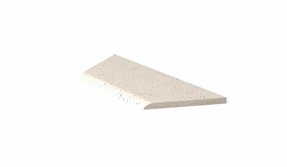 SCHELLEVIS ® OUD HOLL. ZWEMBADRAND HOEK LINKS (100/60X40X5 CM) CREME